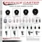 Service Caster 3.5'' Hard Rubber Wheel Swivel 3/4'' Square Stem Caster with Brake SCC-SQ20S3514-HRS-PLB-34 - alternate 2